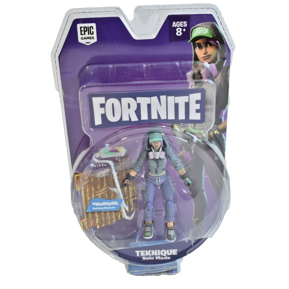 Fortnite Teknique Solo Mode 4" Action Figure Pack Jazwares Collectible Toy